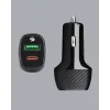 Kompakt Tasarımlı Type-C + USB Girişli Araç Şarj Başlığı