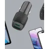 Kompakt Tasarımlı Type-C + USB Girişli Araç Şarj Başlığı