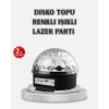 LED Disko Küresi Bluetooth Hoparlörlü Ritimle Senkronize Döner Işıklı