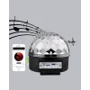LED Disko Küresi Bluetooth Hoparlörlü Ritimle Senkronize Döner Işıklı