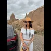 Madonna yaka bol paça pantolonlu takım