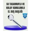 Masaj ve Yağmur Modlu Su Tasarruflu Duş Başlığı