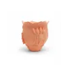 Modern 3D Turuncu Çiçek Vazo Masaüstü Salon Dekoru