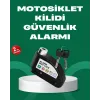 Motosiklet Scooter Bisiklet Tekerlek Disk Kilidi Alarmlı Güvenlik