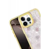 Newface Apple iPhone 14 Pro Max Lumi Desenli Kapak - Sarı