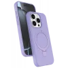 Newface Apple iPhone 14 Pro Max Regal Magsafe Standlı Kapak - Lila