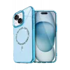 Newface Apple iPhone 15 Plus Live Diamond Magsafe Kapak - Mavi