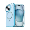 Newface Apple iPhone 15 Plus Live Diamond Magsafe Kapak - Mavi