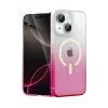 Newface Apple iPhone 15 Plus Pummel Shiny Magsafe Kapak - Pembe