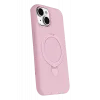Newface Apple iPhone 15 Plus Regal Magsafe Standlı Kapak - Açık Pembe