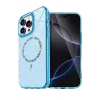 Newface Apple iPhone 15 Pro Max Live Diamond Magsafe Kapak - Mavi