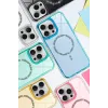 Newface Apple iPhone 15 Pro Max Live Diamond Magsafe Kapak - Pembe
