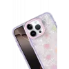Newface Apple iPhone 15 Pro Max Lumi Desenli Kapak - Mor