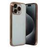 Newface Apple iPhone 15 Pro Max Razer Lensli Silikon - Çöl Titanyum