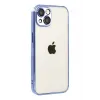 Newface Apple iPhone 15 Razer Lensli Silikon - Açık Mavi