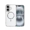 Newface Apple iPhone 16 Live Diamond Magsafe Kapak - Şeffaf