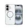 Newface Apple iPhone 16 Plus Live Diamond Magsafe Kapak - Şeffaf