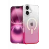 Newface Apple iPhone 16 Pummel Shiny Magsafe Kapak - Pembe