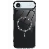 Newface Apple iPhone 17 Air Live Diamond Magsafe Kapak - Siyah