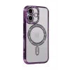 Newface Apple iPhone 17 Joke Simli Magneticsafe Kılıf - Derin Mor