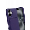 Newface Apple iPhone 17 Kelvin Kartvizitli Silikon - Derin Mor
