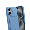 Newface Apple iPhone 17 Kelvin Kartvizitli Silikon - Mavi