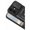 Newface Apple iPhone 17 Pars Lens Yüzüklü Silikon - Siyah