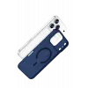 Newface Apple iPhone 17 Pro Combo Sert Şeffaf Magsafe Kapak - Mavi
