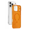 Newface Apple iPhone 17 Pro Combo Sert Şeffaf Magsafe Kapak - Turuncu