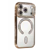 Newface Apple iPhone 17 Pro Joke Simli Magneticsafe Kılıf - Gold