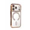 Newface Apple iPhone 17 Pro Joke Simli Magneticsafe Kılıf - Turuncu