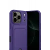 Newface Apple iPhone 17 Pro Kelvin Kartvizitli Silikon - Derin Mor