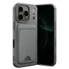 Newface Apple iPhone 17 Pro Kelvin Kartvizitli Silikon - Gri