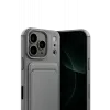 Newface Apple iPhone 17 Pro Max Kelvin Kartvizitli Silikon - Gri