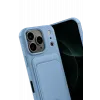 Newface Apple iPhone 17 Pro Max Kelvin Kartvizitli Silikon - Mavi