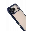 Newface Apple iPhone 17 Pro Max Razer Lensli Silikon - Lacivert