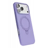 Newface Apple iPhone 17 Pro Max Regal Magsafe Standlı Kapak - Lila