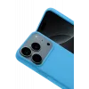 Newface Apple iPhone 17 Pro Nano içi Kadife Silikon - Mavi