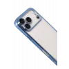 Newface Apple iPhone 17 Pro Razer Lensli Silikon - Açık Mavi