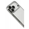 Newface Apple iPhone 17 Pro Razer Lensli Silikon - Gümüş
