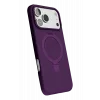 Newface Apple iPhone 17 Pro Regal Magsafe Standlı Kapak - Derin Mor