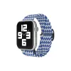 Newface Apple Watch 38mm Star Kordon - Zigzag Beyaz-Mavi