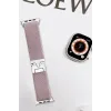Newface Apple Watch 42mm Forest Kumaş Kordon - Lila