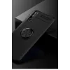 Newface Huawei P Smart S Kılıf Range Yüzüklü Silikon - Siyah