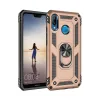 Newface Huawei P20 Lite Kılıf Sofya Yüzüklü Silikon Kapak - Gold