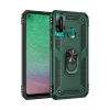 Newface Huawei P40 Lite E Kılıf Sofya Yüzüklü Silikon Kapak - Yeşil