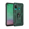 Newface Huawei P40 Lite E Kılıf Sofya Yüzüklü Silikon Kapak - Yeşil