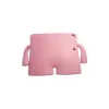 Newface iPad 4 9.7 Kılıf Karakter Tablet Silikon - Açık Pembe