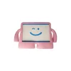 Newface iPad Mini 5 Kılıf Karakter Tablet Silikon - Açık Pembe