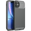 Newface iPhone 11 Kılıf Auto Focus Karbon Kapak - Siyah